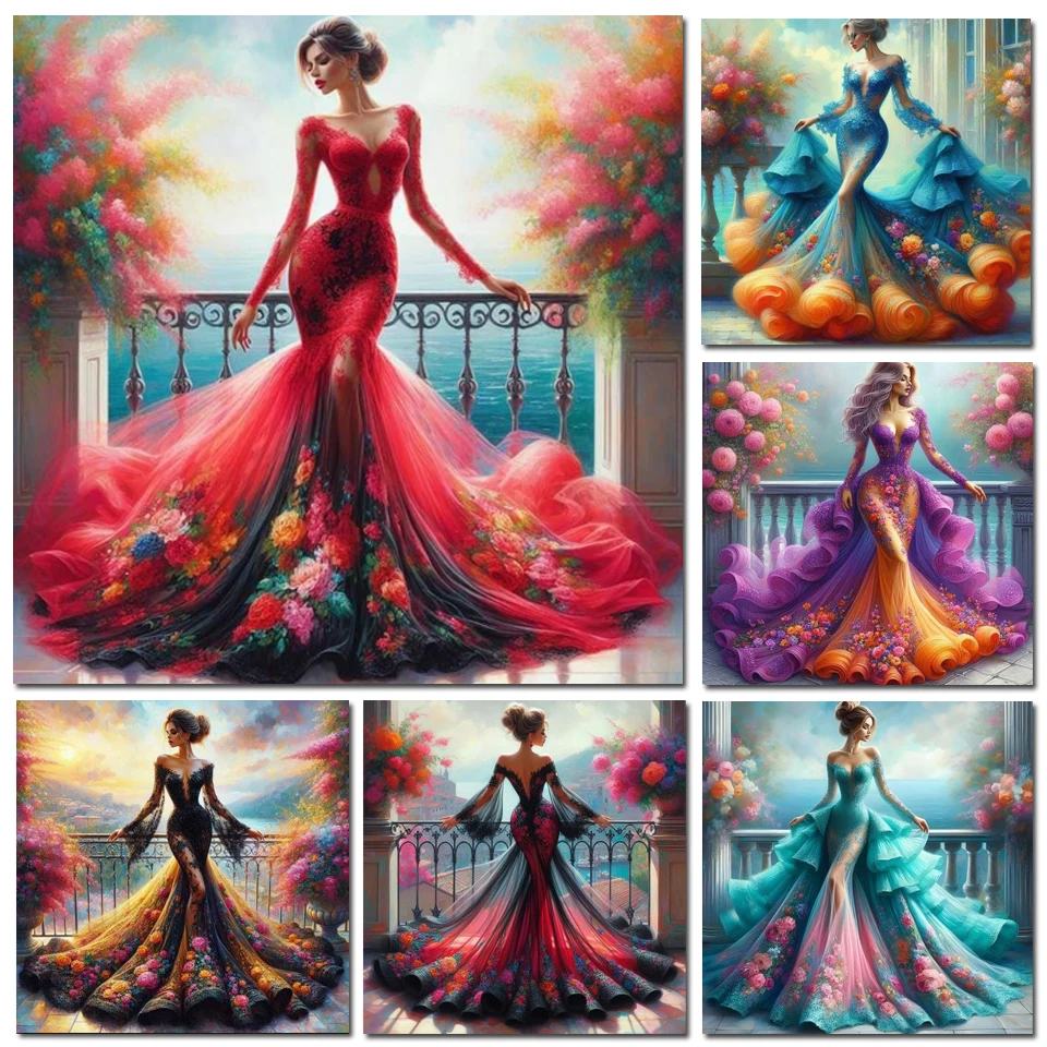 DIY Diamond Painting Art Woman - đánh giá và giá Photo Mosaic Print